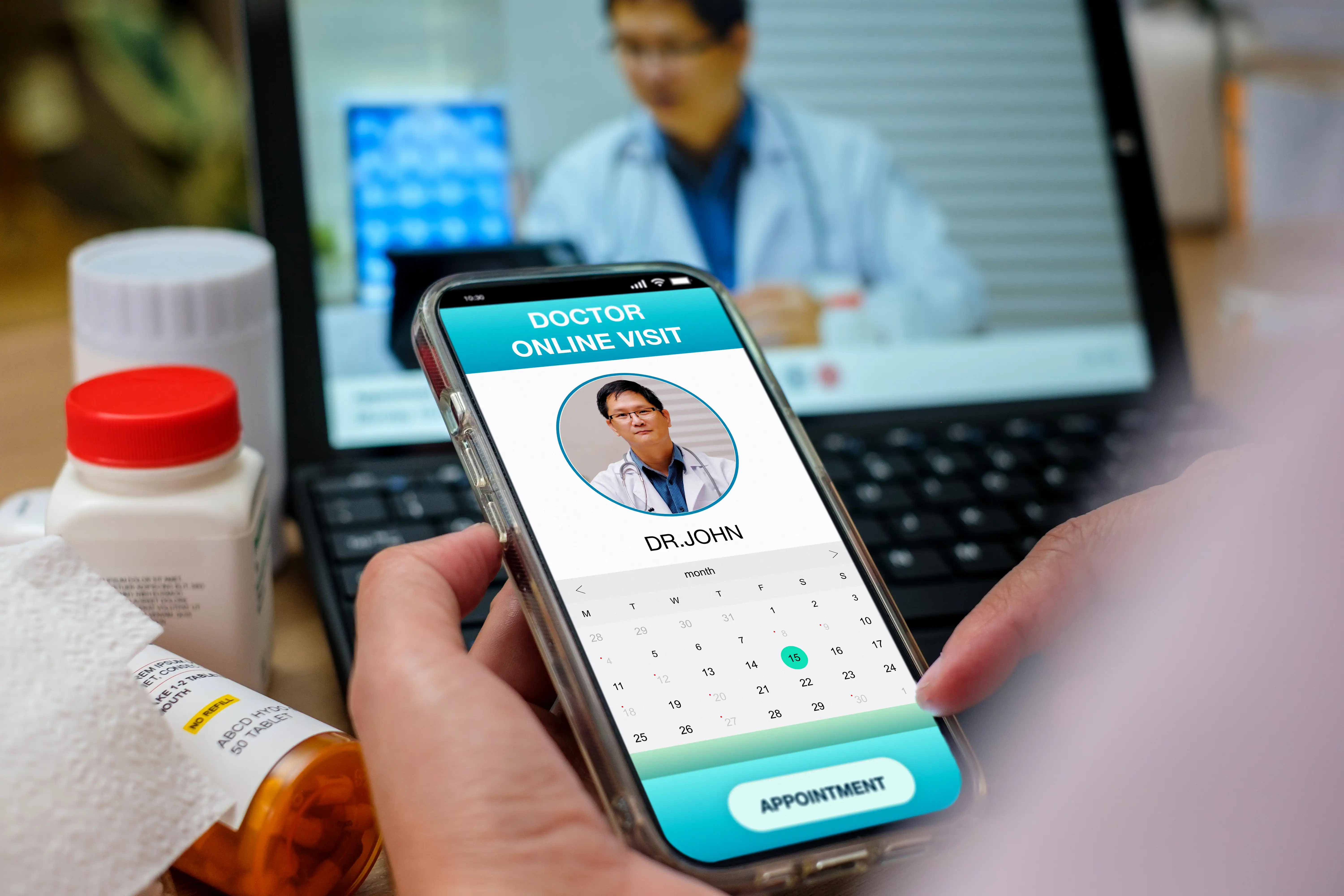 Mobile app for mental health teleconsultation
